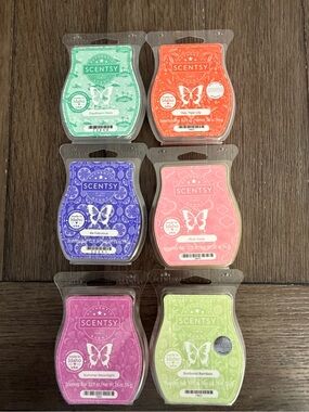 Scentsy Wax Bar Bundle of 6 Pink Haze Be Fabulous Summer Moonlight Daydream Oasi